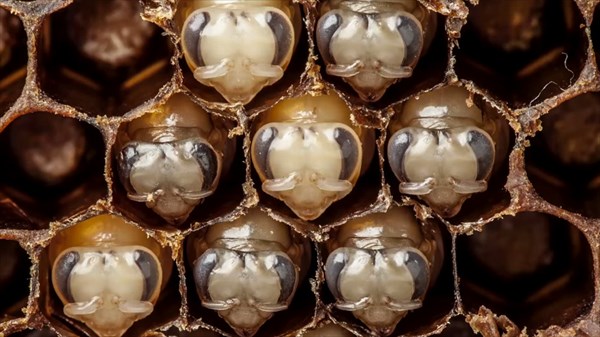 ミツバチが卵から成虫になるまでのタイムラプス動画！