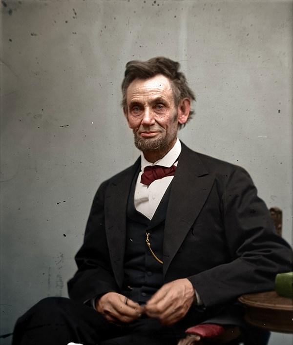 1865年に撮影された第16代アメリカ合衆国大統領エイブラハム・リンカーン