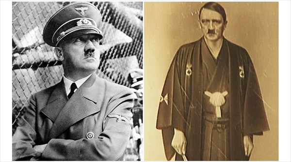 ナチスドイツのアドルフ・ヒトラーが着物(紋付袴姿)を着た写真が発見される！
