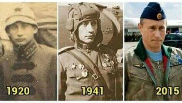 ロシアの大統領プーチンは不滅の存在？　100年前からソックリな兵士が存在！