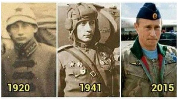 ロシアの大統領プーチンは不滅の存在？　100年前からソックリな兵士が存在！